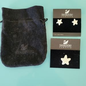 SWAROVSKI Crystal Starfish Earrings & Pin